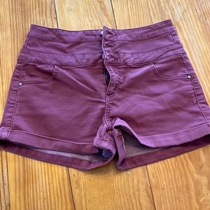 High waisted shorts